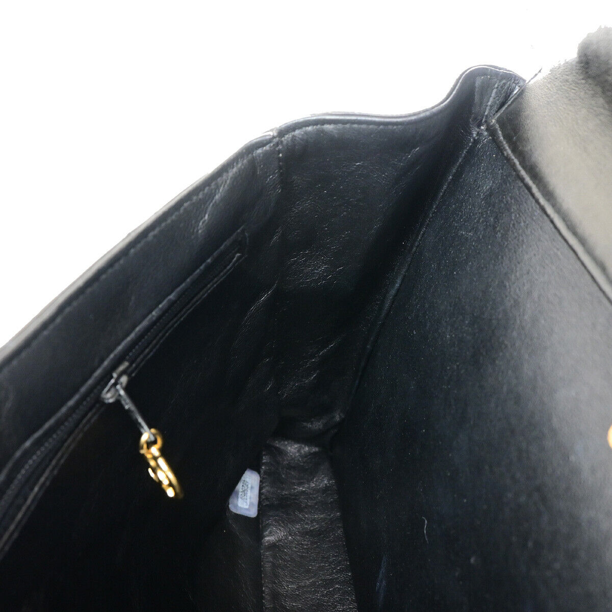 CHANEL CC Matelasse 30 Both Flap Chain Shoulder Bag Leather Black GHW 823RJ921
