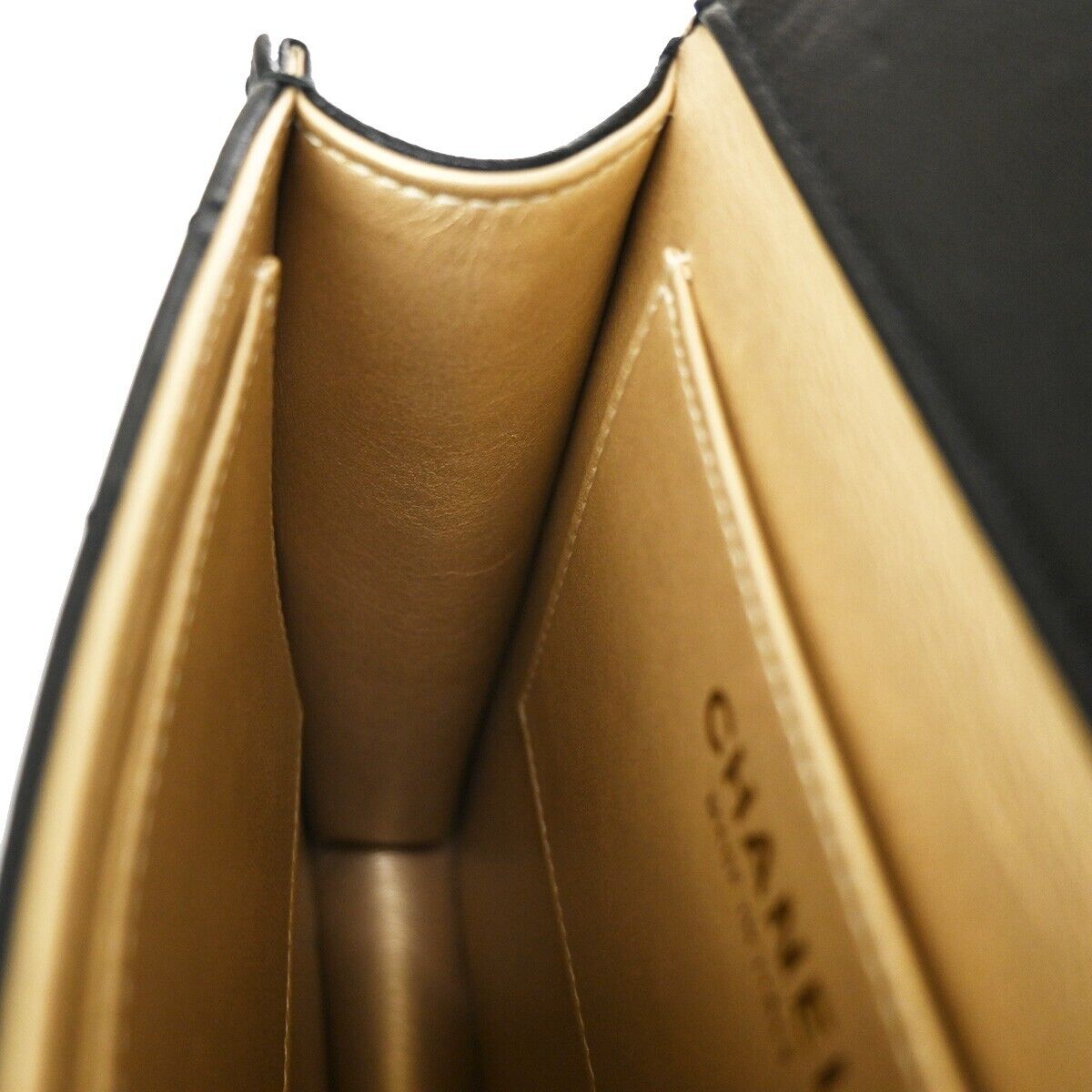 CHANEL CC Mini Matelasse Imitation Pearl Chain Shoulder Bag Leather BK 870RJ441