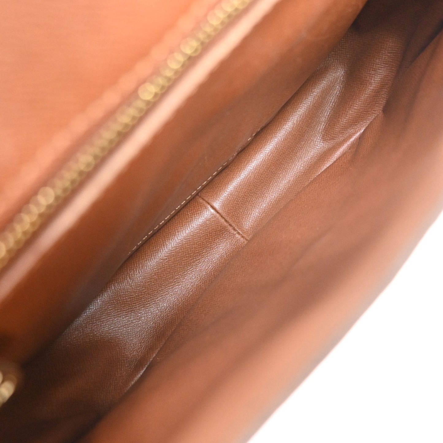 LOUIS VUITTON Saint Cloud GM Shoulder Bag Monogram Leather Brown M51242 80MA658
