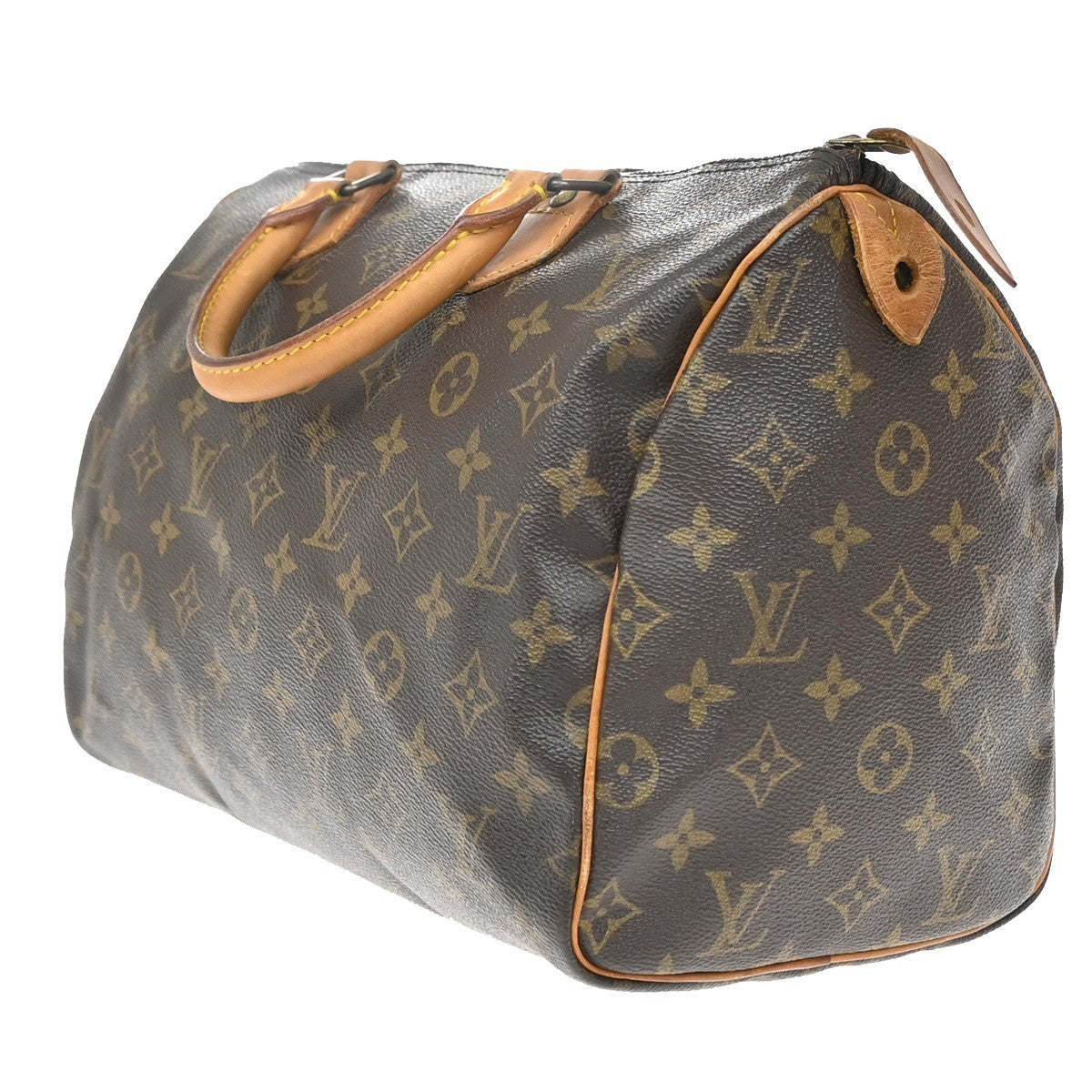 LOUIS VUITTON Speedy 30 Travel Hand Bag Monogram Leather Brown M41526 77EG047