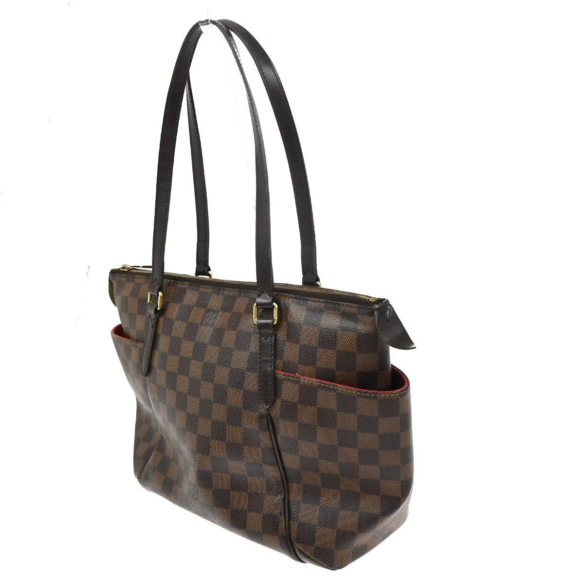LOUIS VUITTON Logo Totally PM Shoulder Bag Damier Leather Brown N41282 95CA465