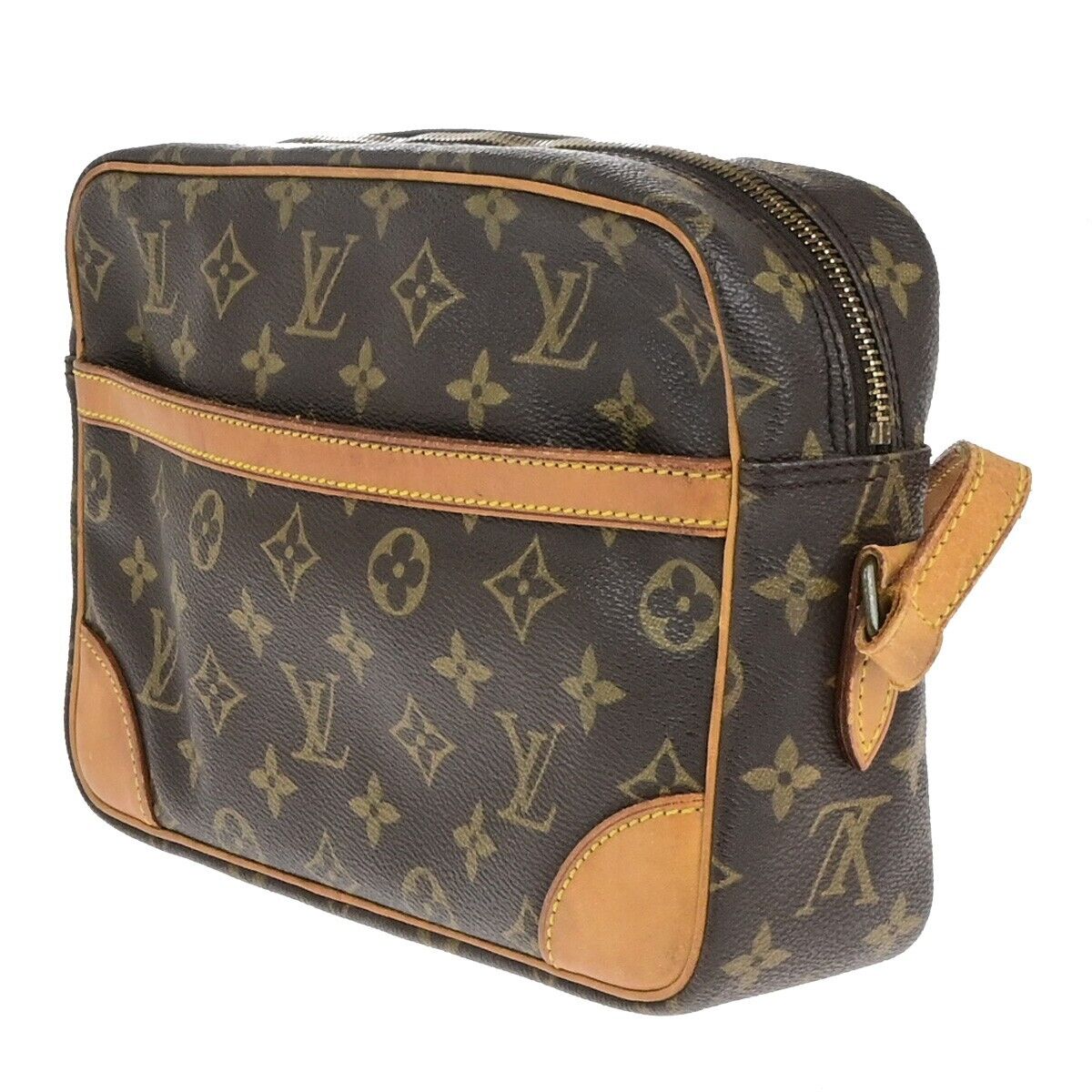 LOUIS VUITTON Trocadero 27 Shoulder Bag Monogram Leather Brown M51274 04ED333