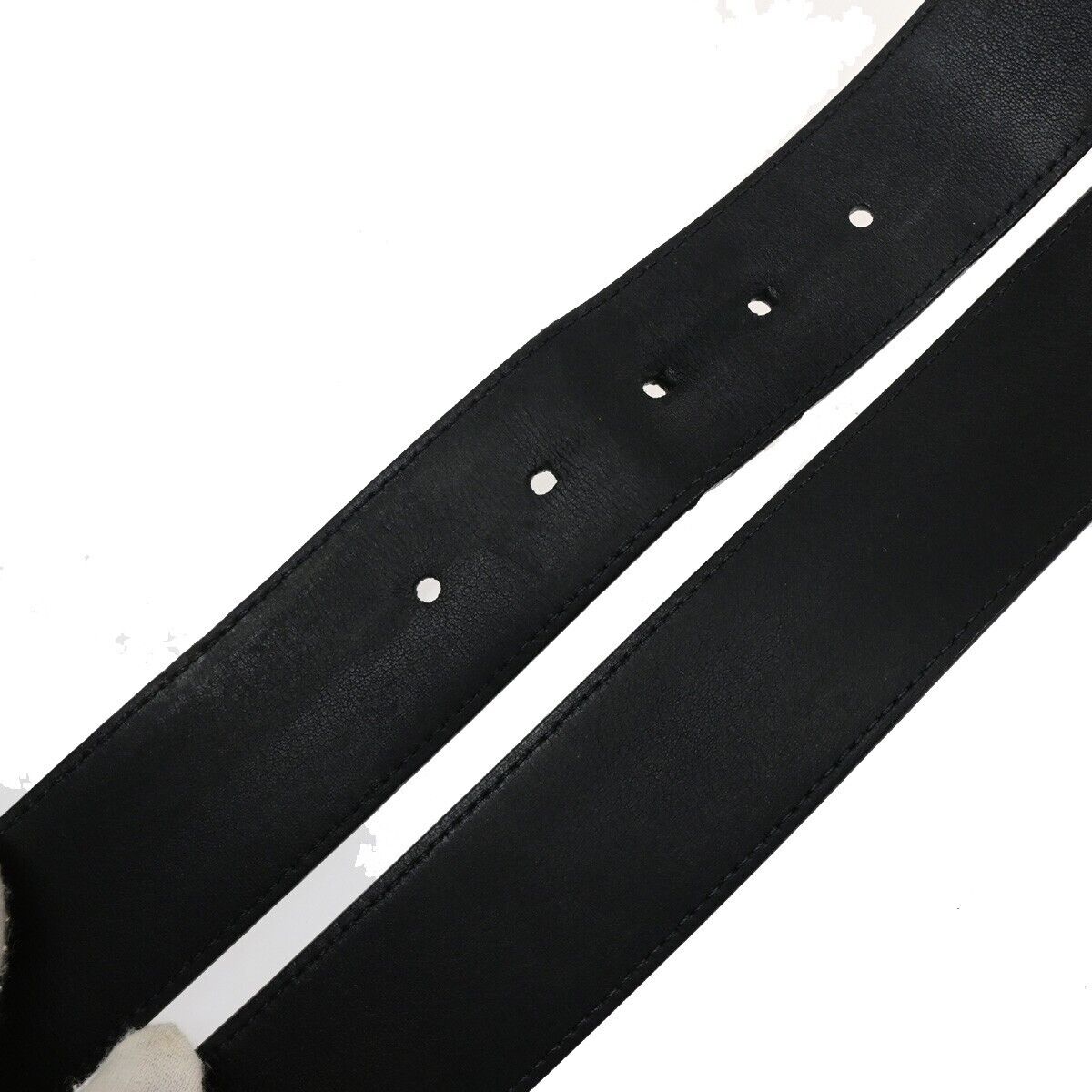 LOUIS VUITTON Ceinture Belt 90/36 Damier Graphite Leather Black M9156 30ED892