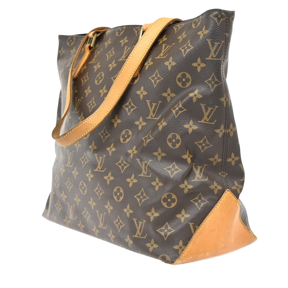 LOUIS VUITTON Cabas Mezzo Shoulder Bag Monogram Leather Brown M51151 82KB425