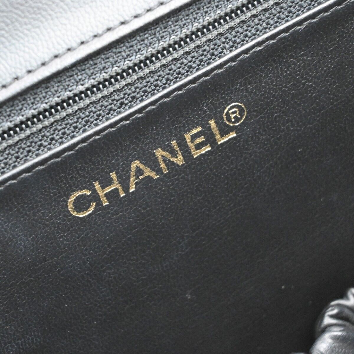 CHANEL CC Logo Bicolore 2Way Vanity Shoulder Hand Bag Leather Black GHW 653RF235