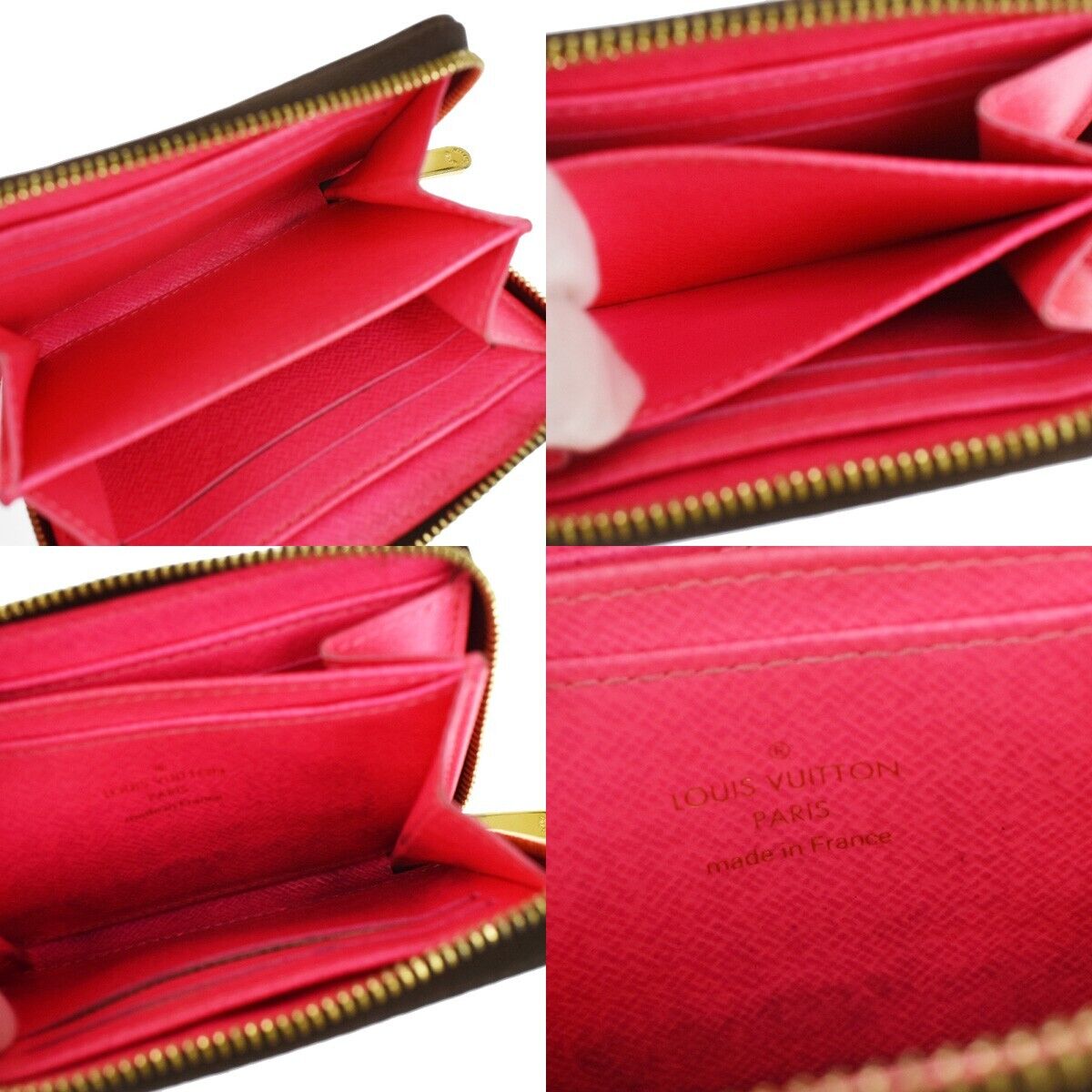 LOUIS VUITTON Zippy Coin Purse Monogram Graffiti Leather Brown FA M93707 85RC268