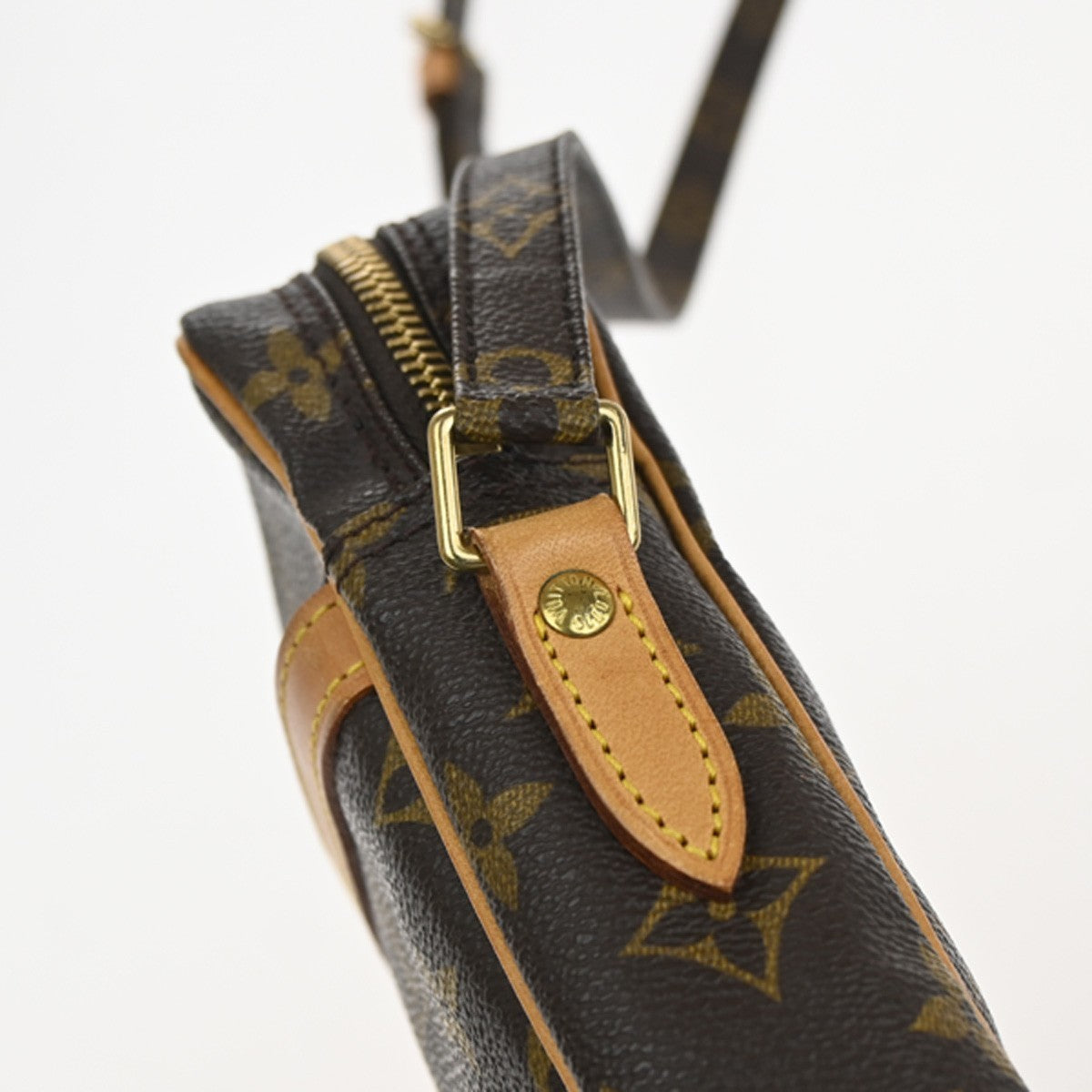 LOUIS VUITTON Danube Shoulder Bag Monogram Leather Brown France M45266 84YH883