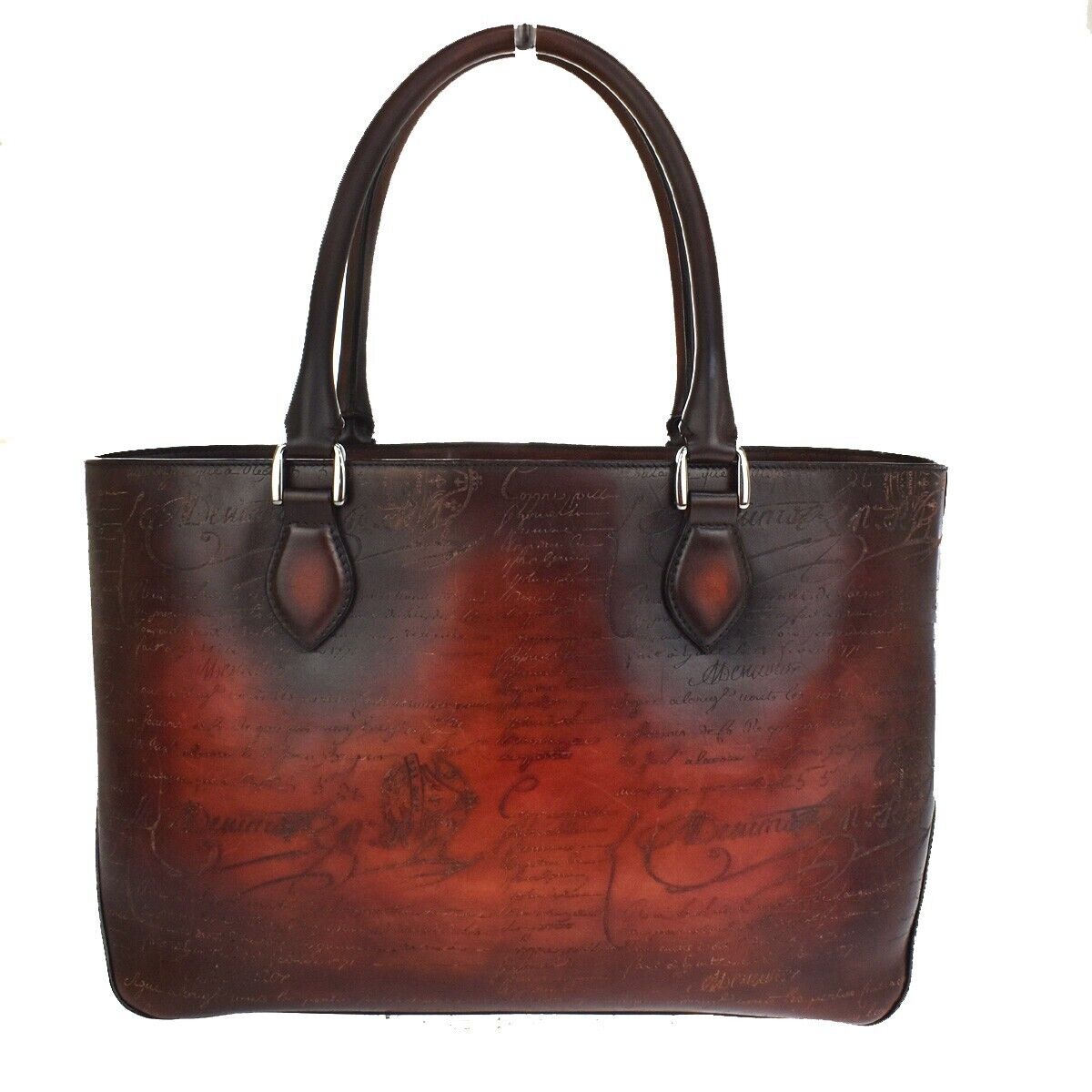 BERLUTI Limited Edition Calligraphy Toujours Shoulder Bag Leather Brown 683LC129