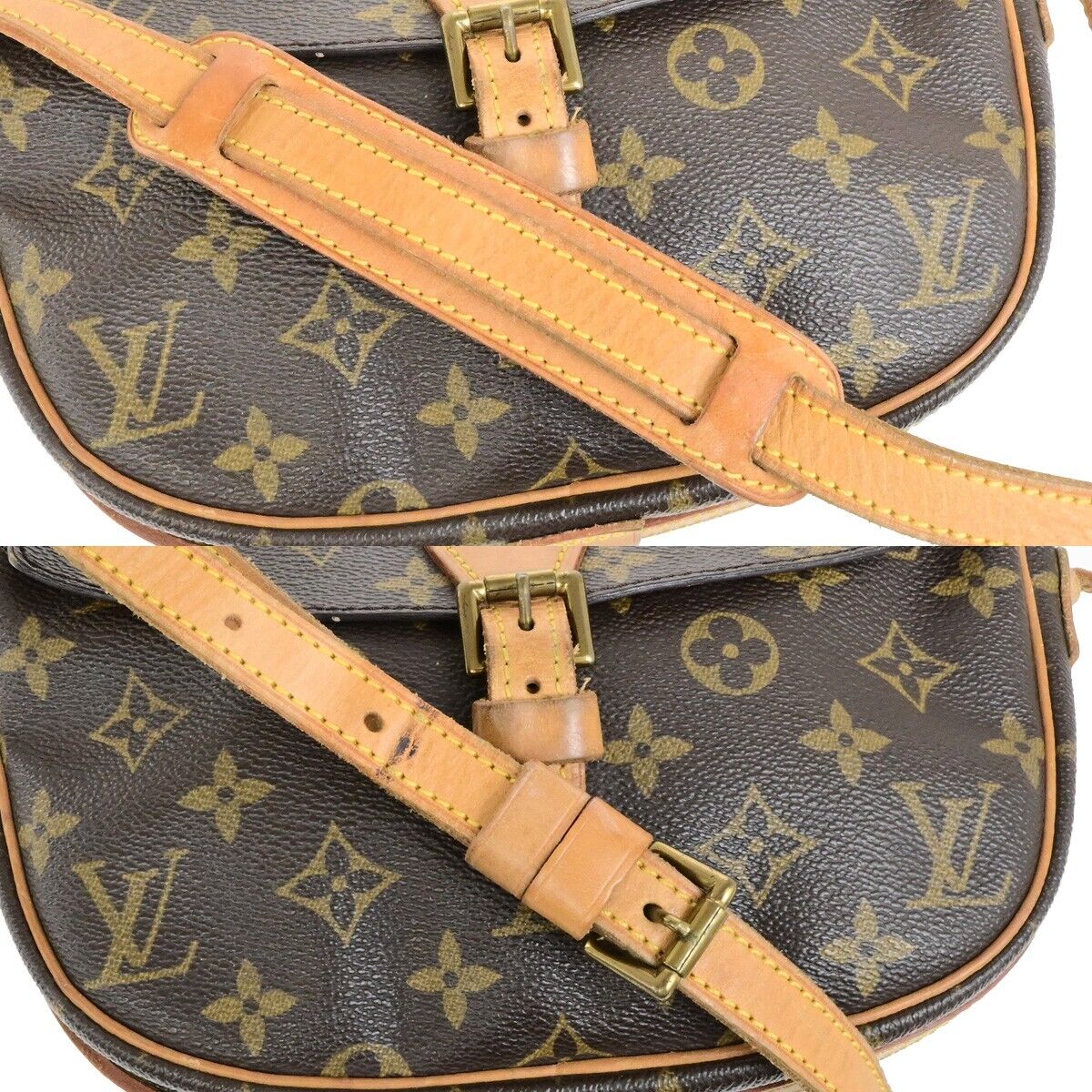 LOUIS VUITTON Jeune Fille PM Shoulder Bag Monogram Leather Brown M51227 31FB532