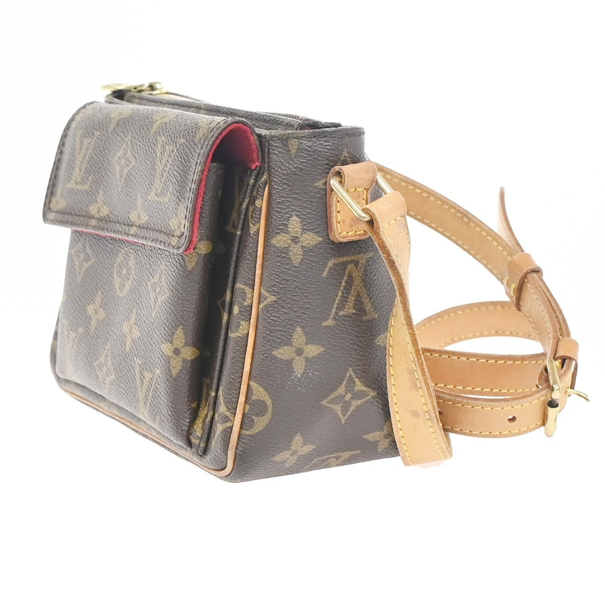 LOUIS VUITTON Viva Cite PM Shoulder Bag Monogram Leather Brown M51165 56ZA329
