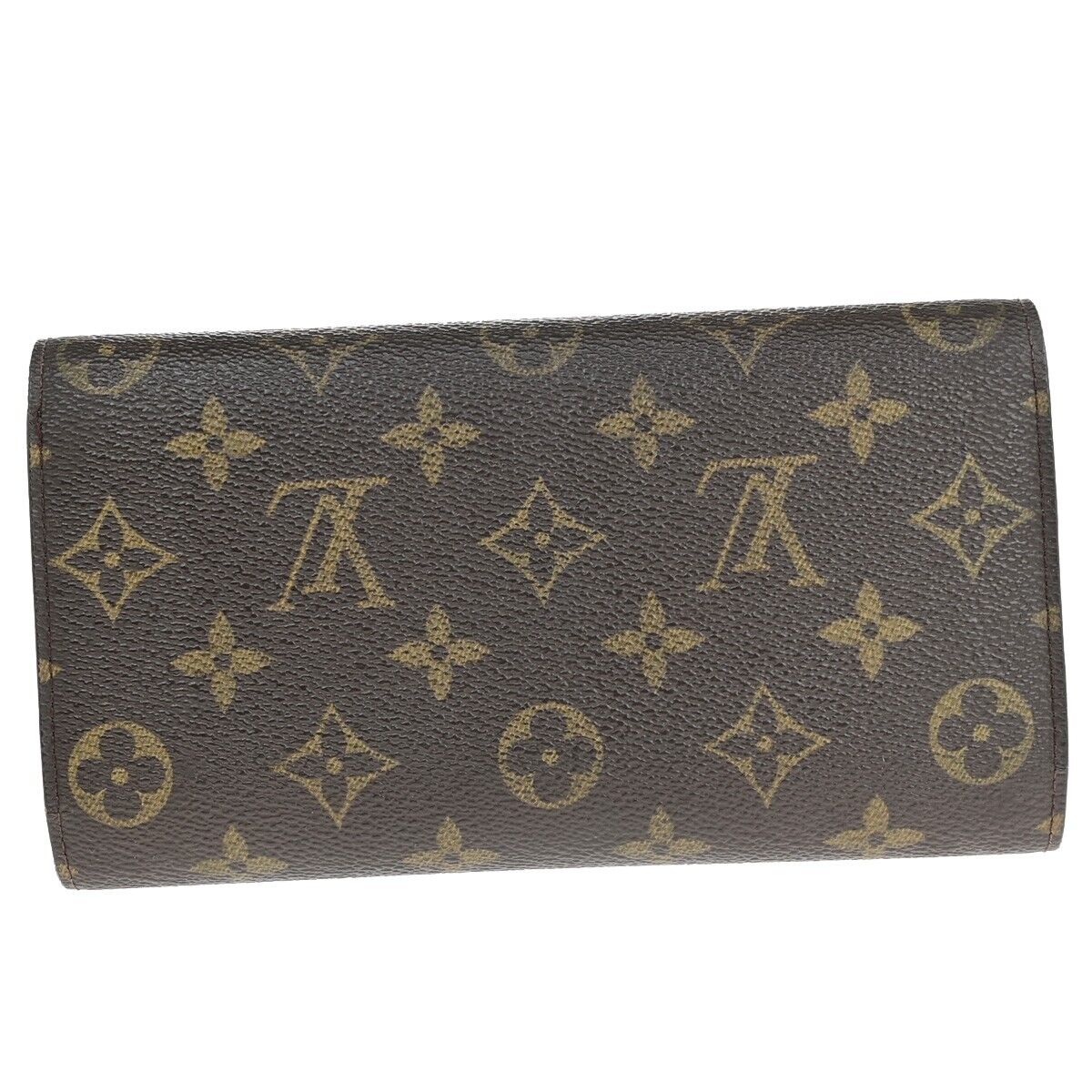LOUIS VUITTON International Long Trifold Wallet Monogram Brown M61215 02EB176