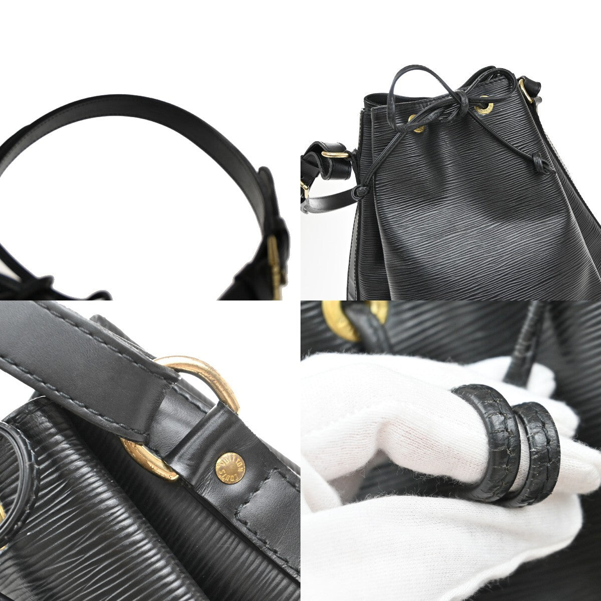LOUIS VUITTON Noe GM Drawstring Shoulder Bag Epi Leather Black M59002 89EE276