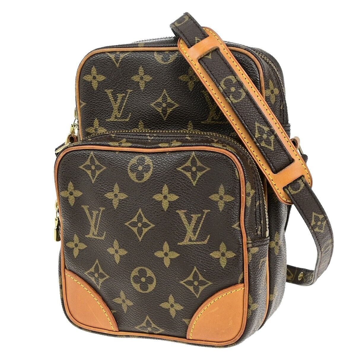 LOUIS VUITTON Amazon Crossbody Shoulder Bag Monogram Leather BN M45236 86ED320