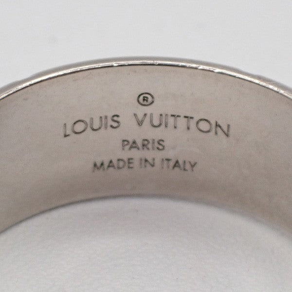 LOUIS VUITTON  Logo Ring Pendant Long Necklace Monogram SHW Italy M62485 34MA183