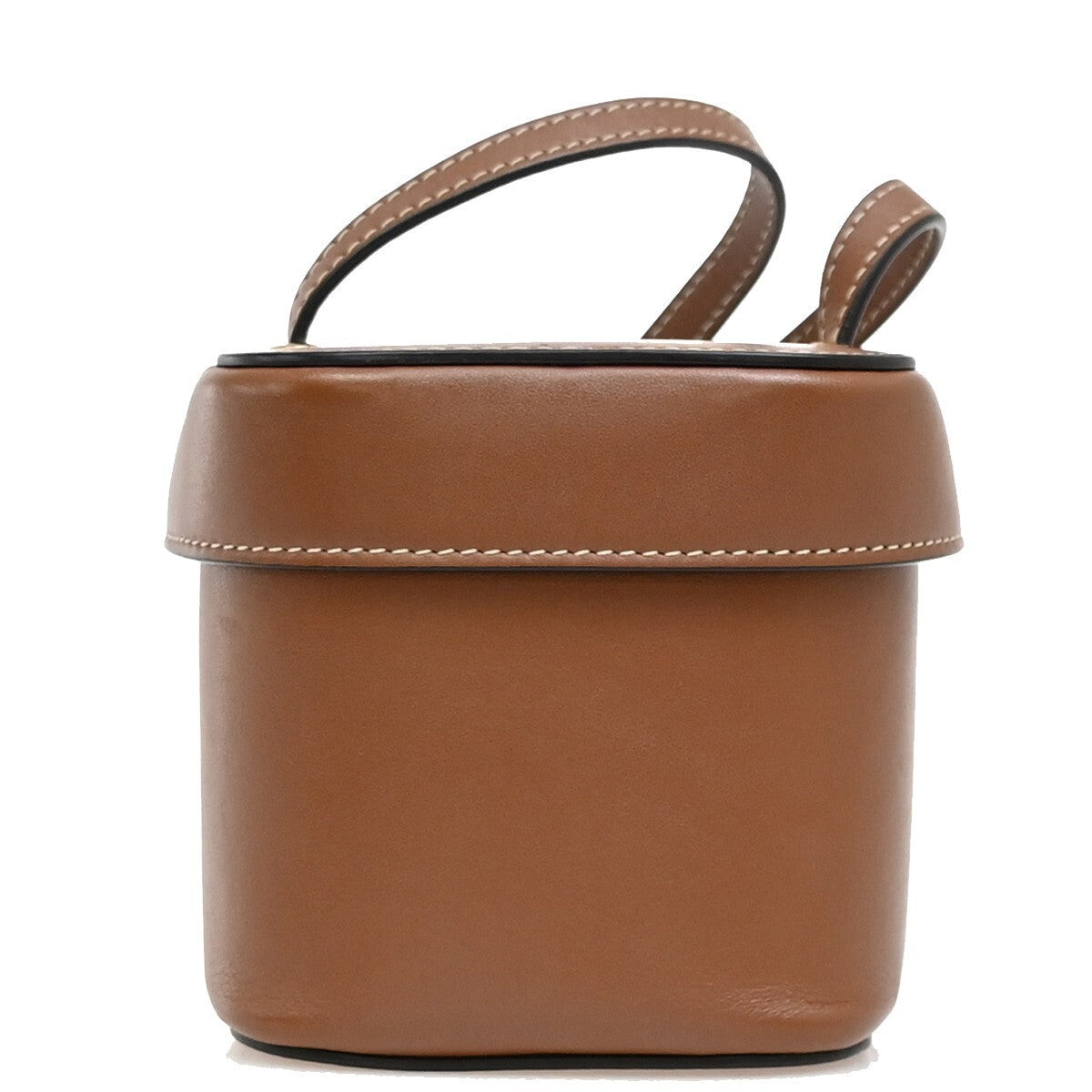 CELINE Logo Cuir Triomphe Small Box Shoulder Bag Leather Brown Italy 665RF311