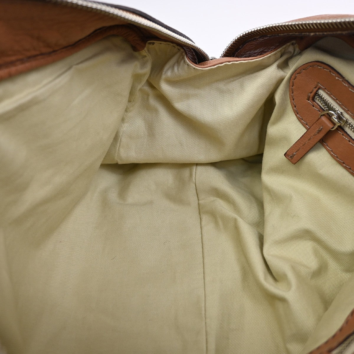 CHLOE Paddington Shoulder Hand Bag Leather Light Brown Italy GHW 59RL834