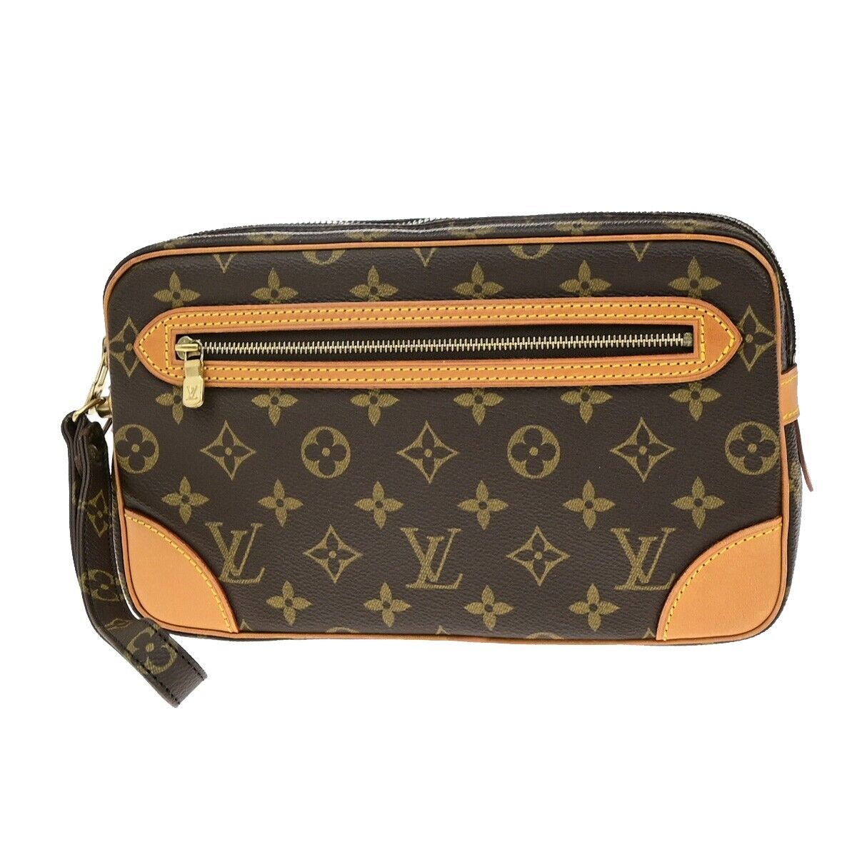 LOUIS VUITTON Marly Dragonne GM Clutch Hand Bag Monogram Brown M51825 87ED680