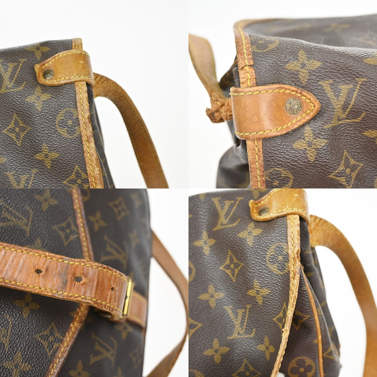 LOUIS VUITTON Saumur 35 Shoulder Bag Monogram Leather BN France M42254 67MA656