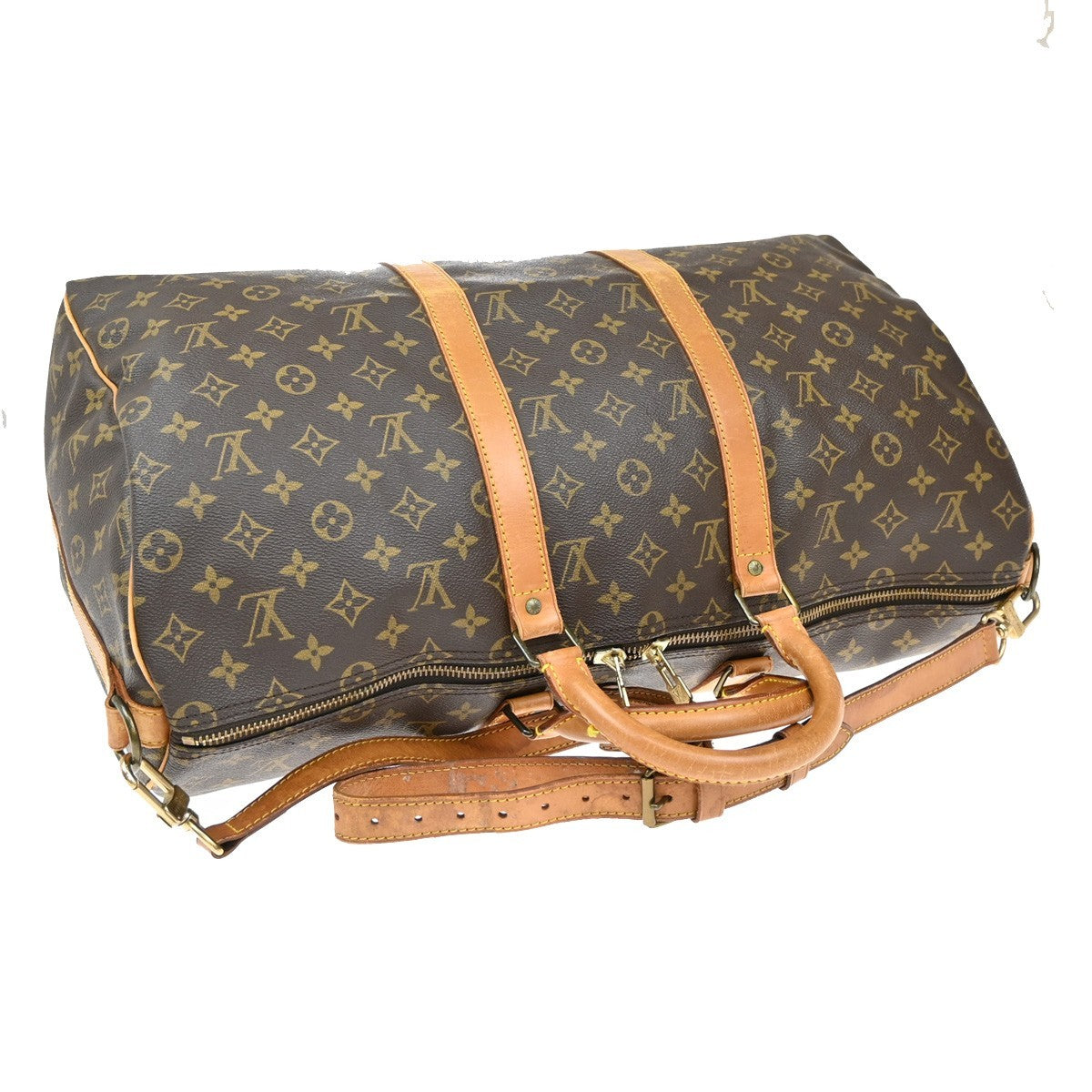 LOUIS VUITTON Keepall Bandouliere 50 2Way Hand Bag Monogram Brown M41416 72EF842