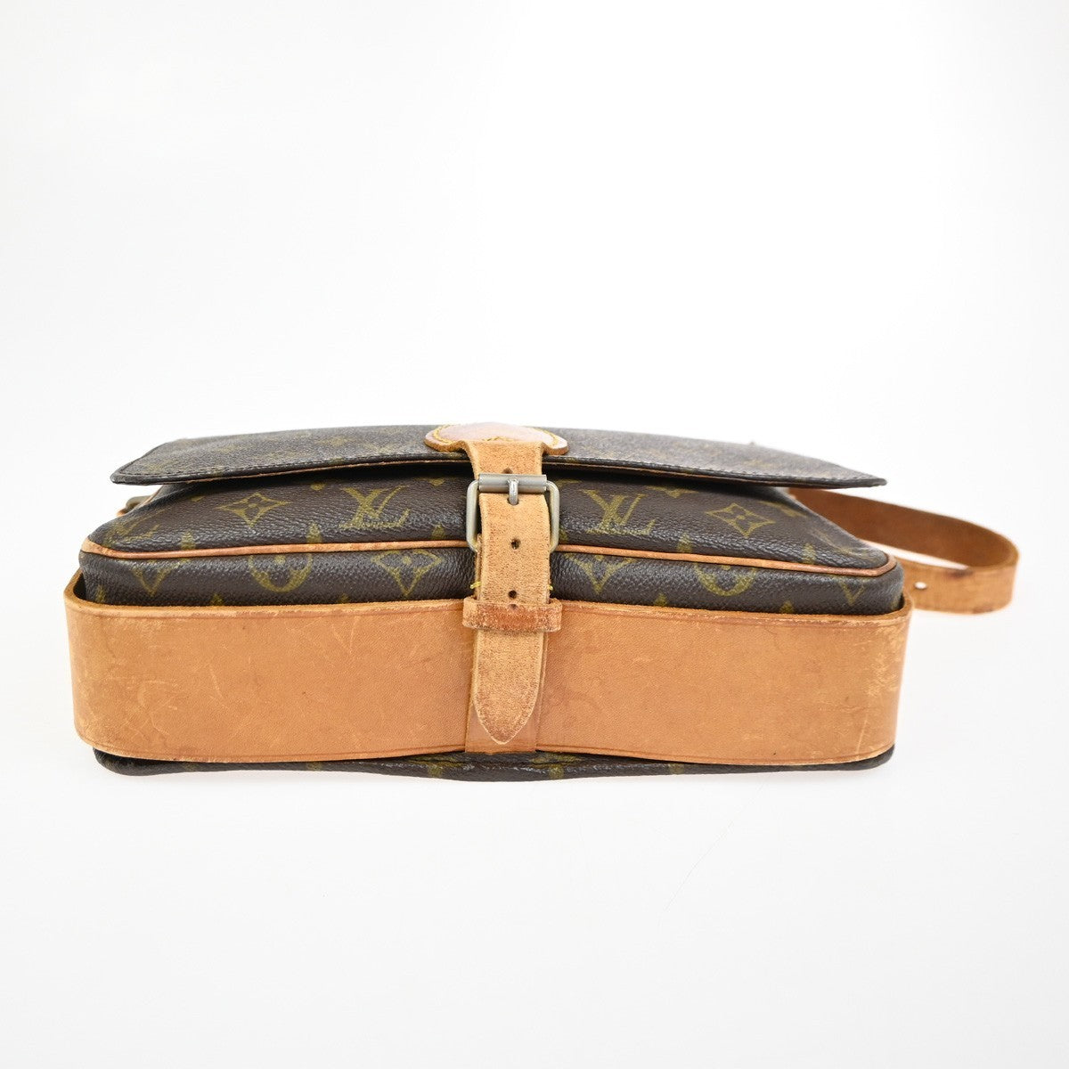 LOUIS VUITTON Cartouchiere GM Shoulder Bag Monogram Leather Brown M51252 34KC583