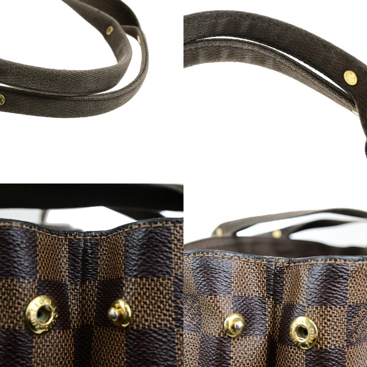 LOUIS VUITTON Cabas Beaubourg Shoulder Bag Damier Ebene Leather N52006 70KA562