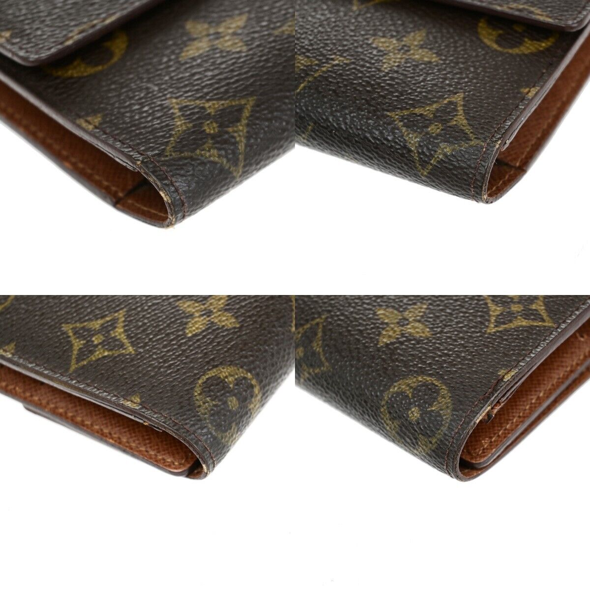 LOUIS VUITTON International Long Trifold Wallet Monogram Brown M61215 02EB176