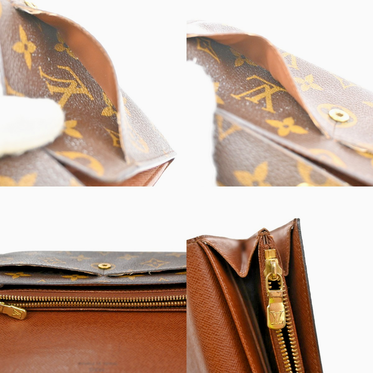 LOUIS VUITTON Porte Monnaie Credit Wallet Monogram Leather BN M61726 33SA094