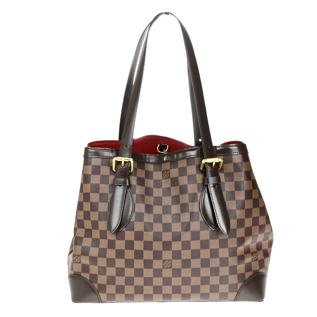 LOUIS VUITLOUIS VUITTON Hampstead MM Shoulder Bag Damier Leather N51204 11EC893