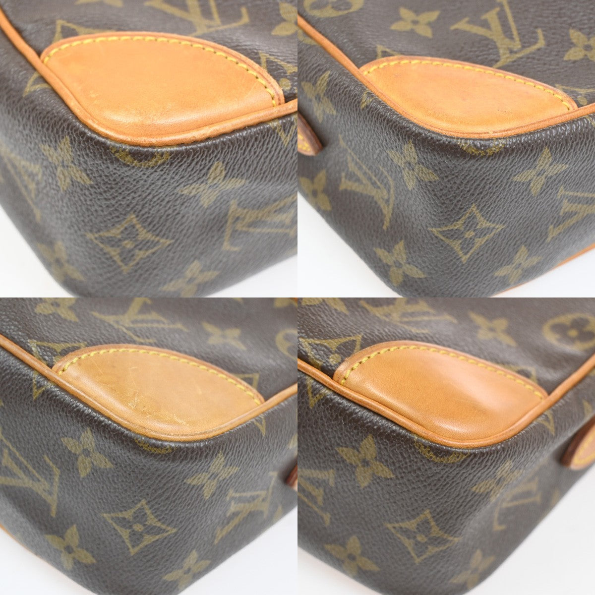 LOUIS VUITTON Trocadero 27 Shoulder Bag Monogram Leather Brown M51274 34KD218