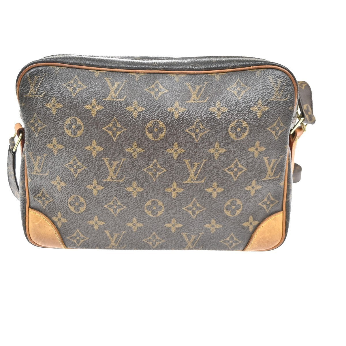 LOUIS VUITTON Nile Crossbody Shoulder Bag Monogram Leather Brown M45244 82MA341