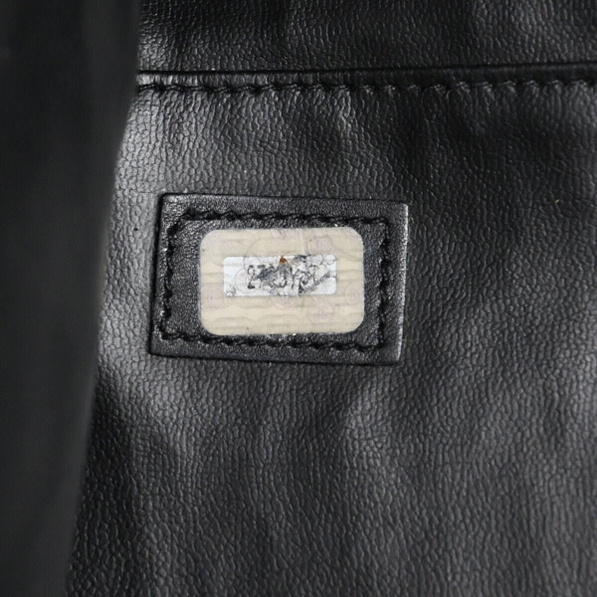 CHANEL CC Logo Bicolore Chain Shoulder Bag Leather Black GHW Italy 767RJ726