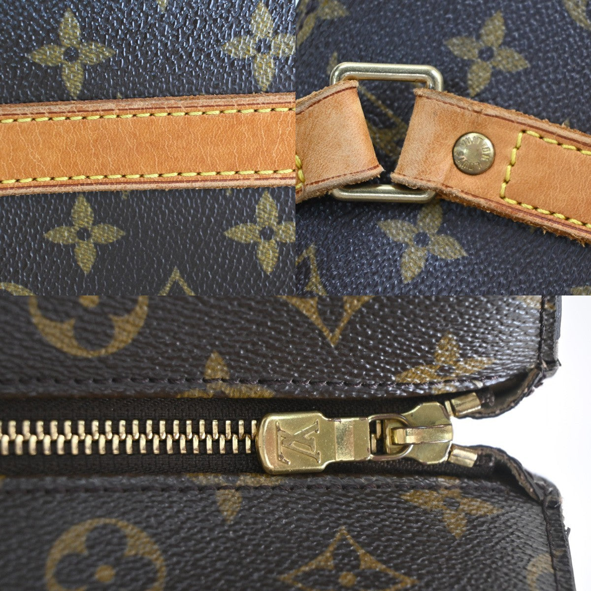 LOUIS VUITTON BABYLONE Shoulder Bag Monogram Leather Brown France M51102 87PA089