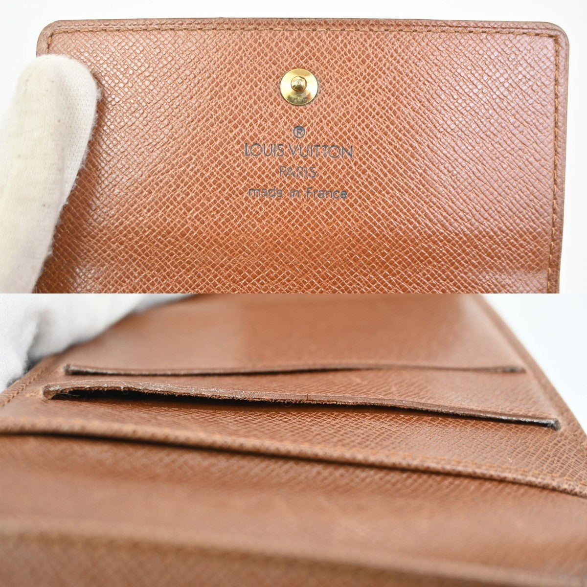LOUIS VUITTON Porte Monnaie Billet Carte Credit Wallet Monogram M61652 66KC308