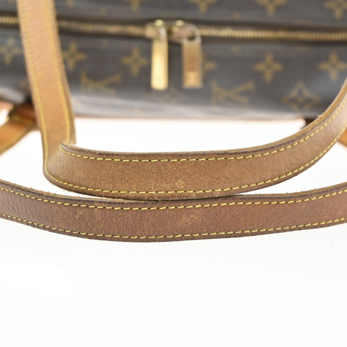LOUIS VUITTON LV Logo Cite GM Shoulder Bag Monogram Leather Brown M51181 84TA653