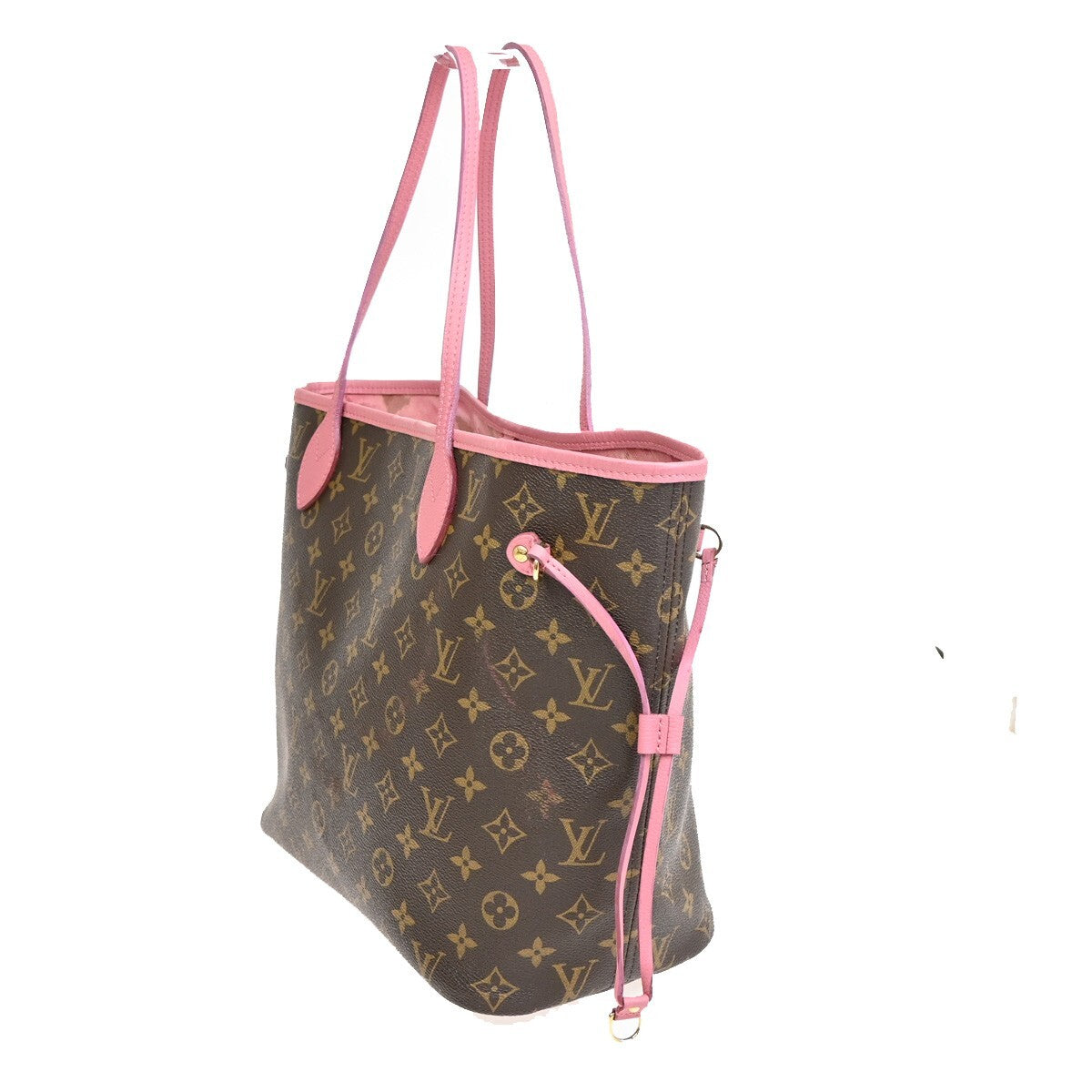 LOUIS VUITTON Neverfull MM Shoulder Tote Bag Monogram Ikat Rose M40940 92FB589