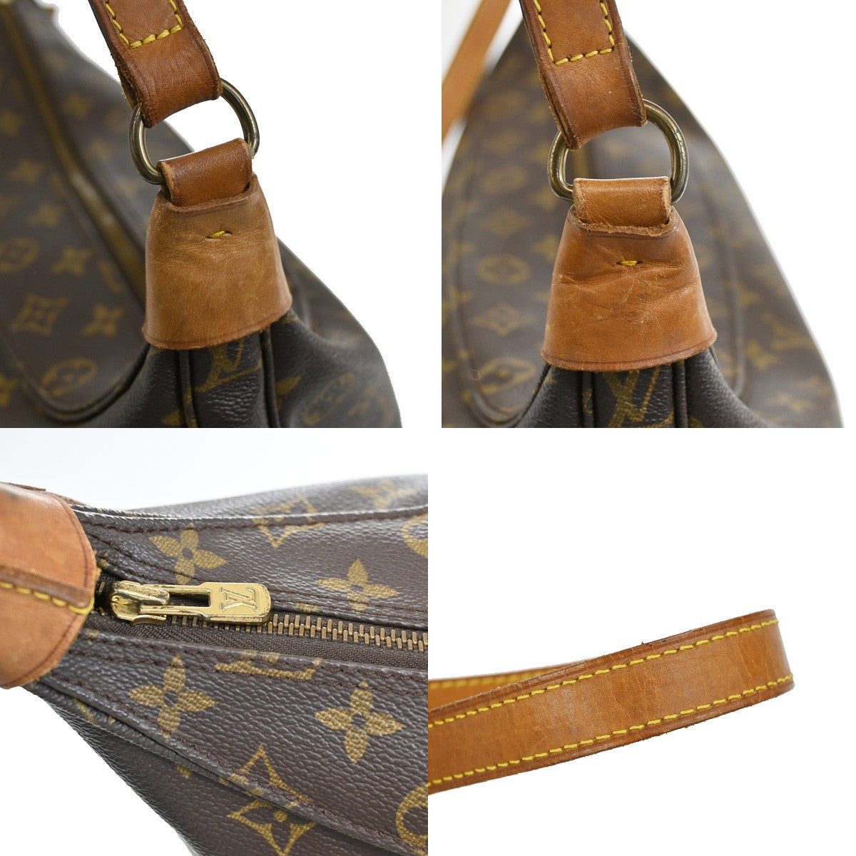 LOUIS VUITTON Promenade Shoulder Bag Monogram Leather Brown M51114 32YH377