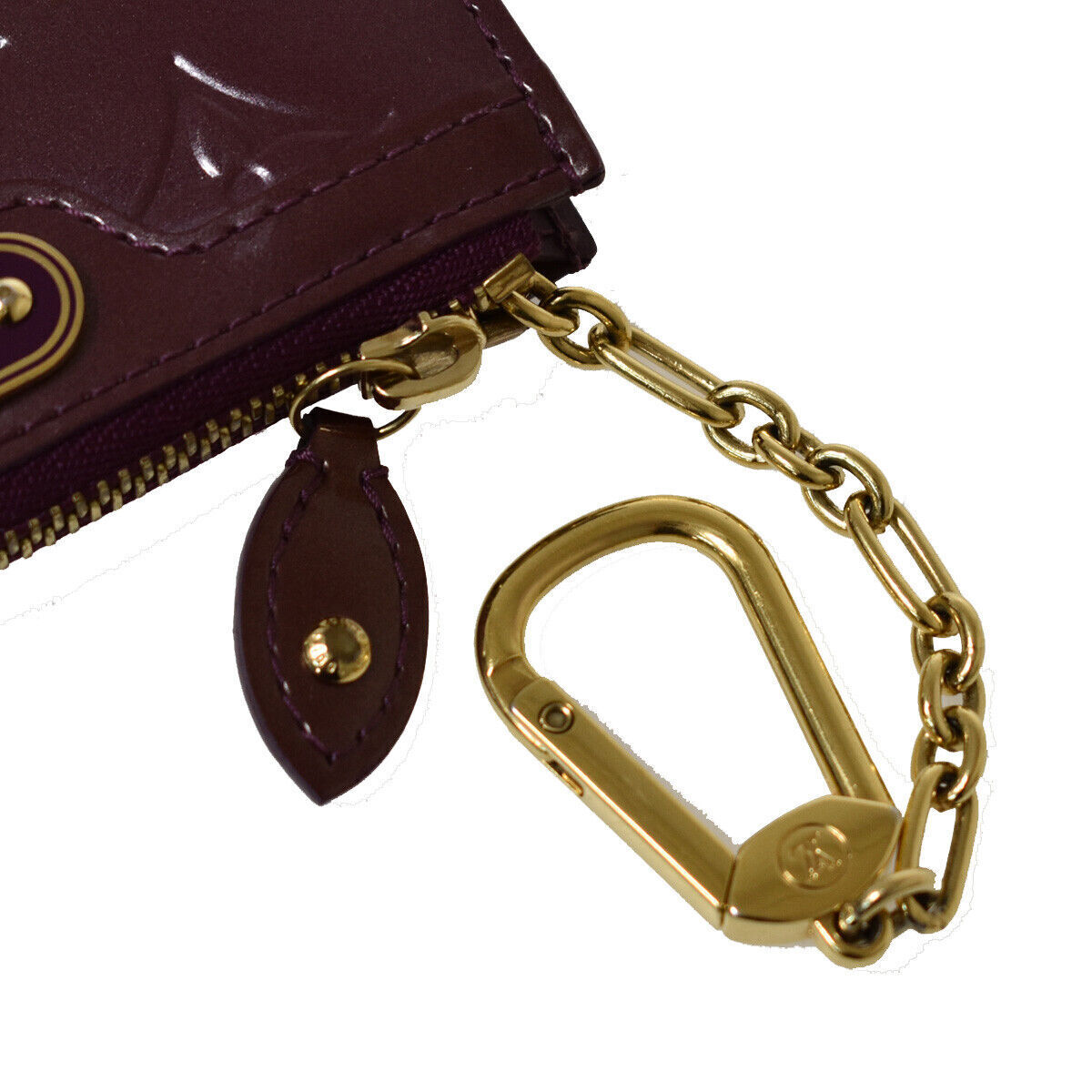 LOUIS VUITTON Pochette Cles Coin Wallet Monogram Vernis Violette M93560 69YC262