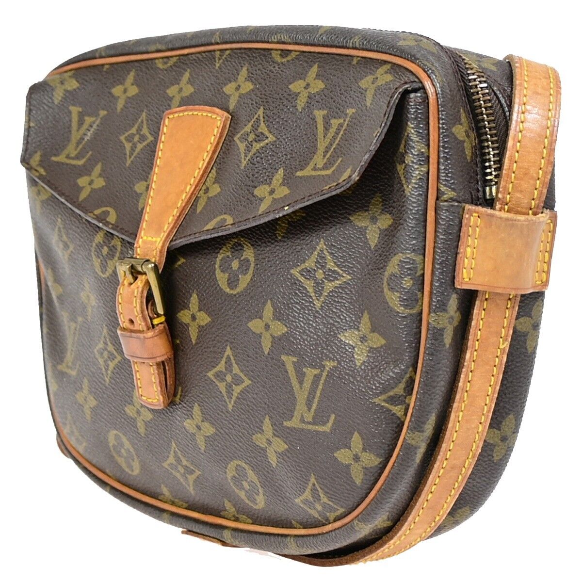 LOUIS VUITTON Jeune Fille MM Shoulder Bag Monogram Leather Brown M51226 33EB027