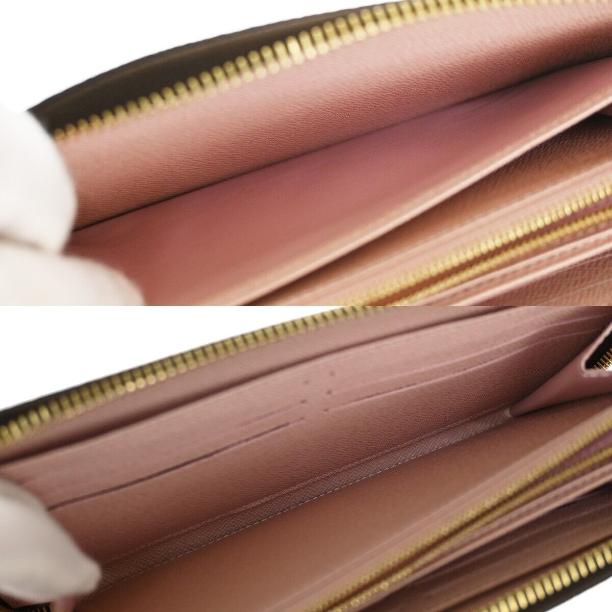 LOUIS VUITTON Zippy Wallet Vivienne Monogram Leather Brown Rose M69054 59RJ206
