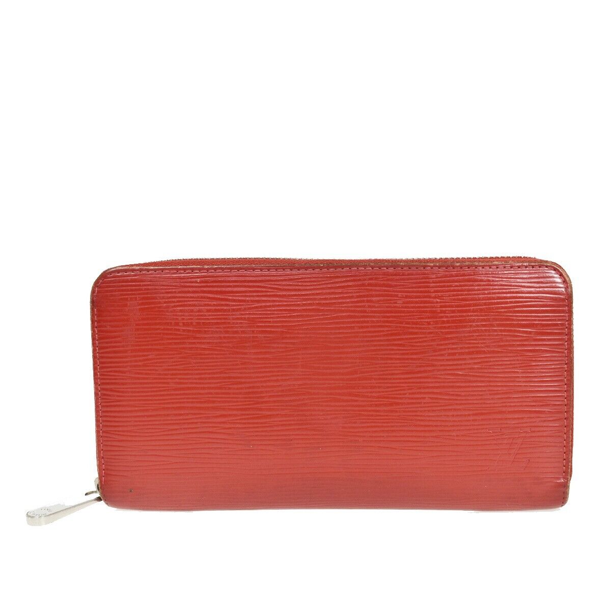 LOUIS VUITTON LV Zippy Wallte Long Purse Epi Leather Carmine M60304 66YA933