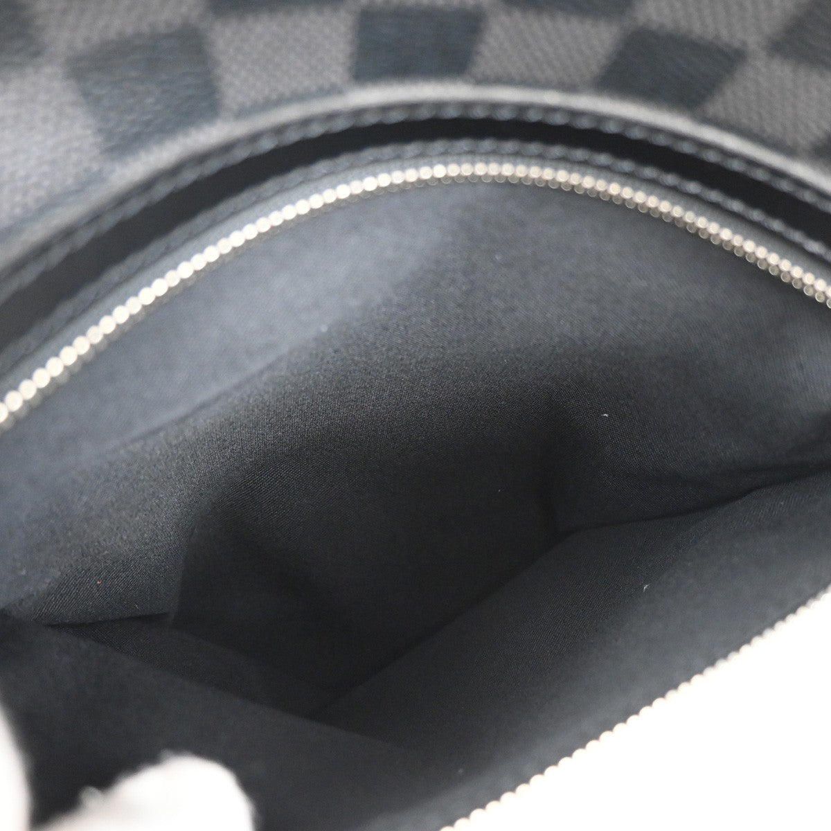 LOUIS VUITTON Michael Backpack Bag Damier Graphite Leather Black N58024 629RL413