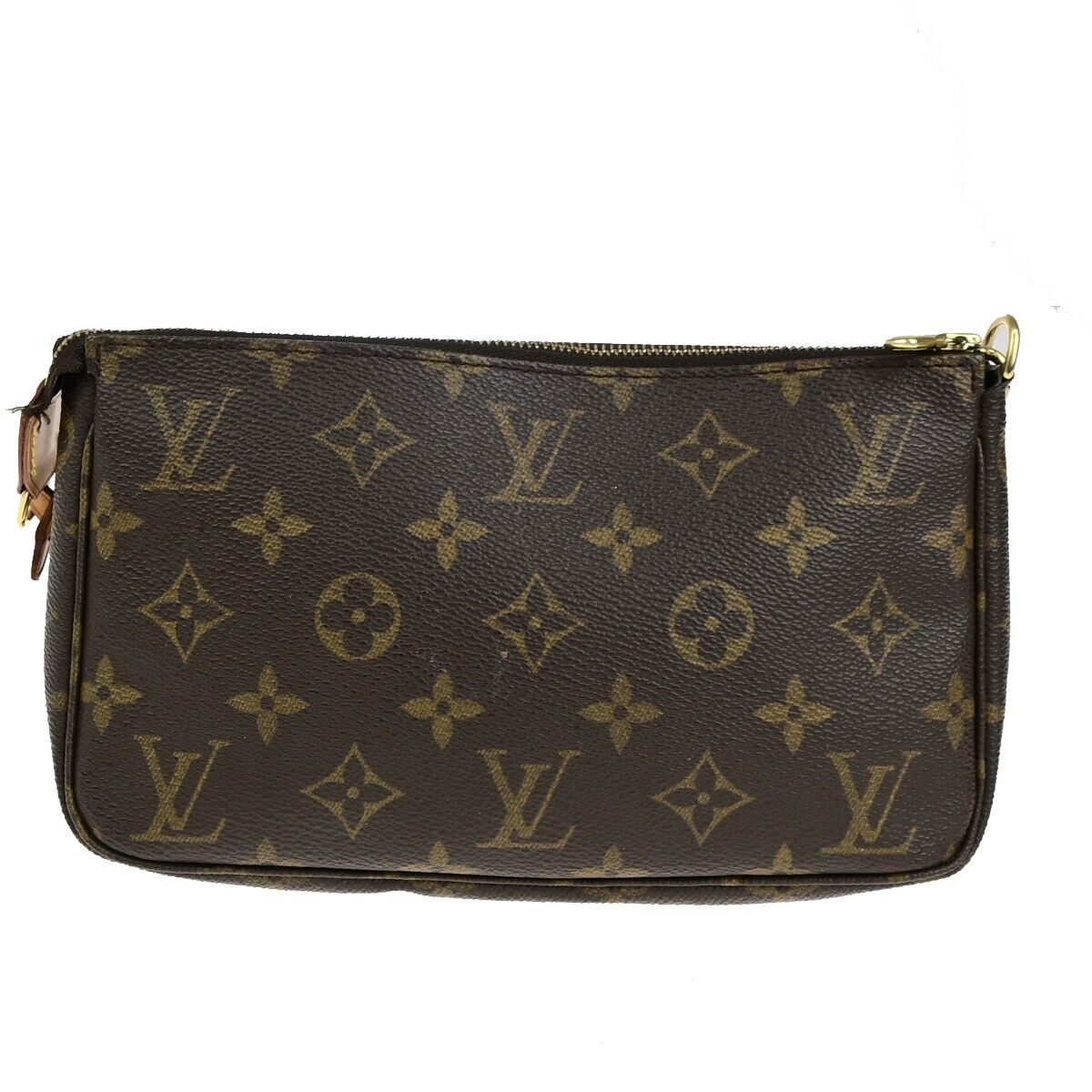 LOUIS VUITTON Pochette Accessoires Hand Bag Monogram Leather BN M51980 80ED260