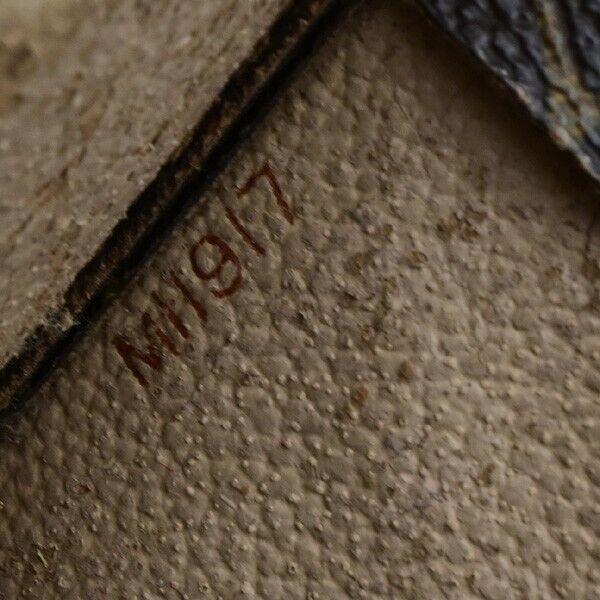 LOUIS VUITTON Logo Sac Plat Hand Tote Bag Monogram Leather Brown M51140 69ED402