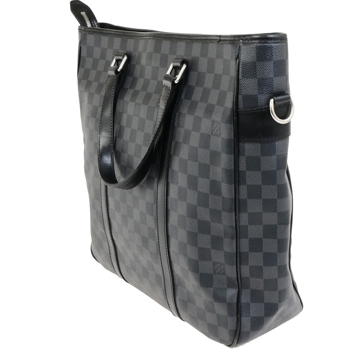 LOUIS VUITTON Tadao Shoulder Hand Bag Damier Graphite Leather BK N51192 18KB519