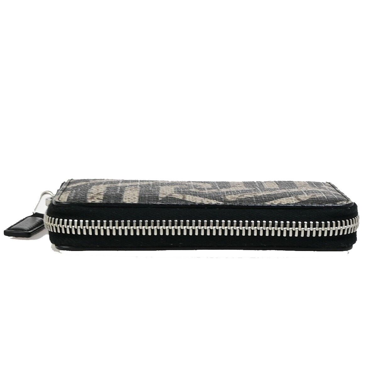 GUCCI GG Pattern Kaleido Zip Around Wallet Supreme Leather Brown BK 36RK792