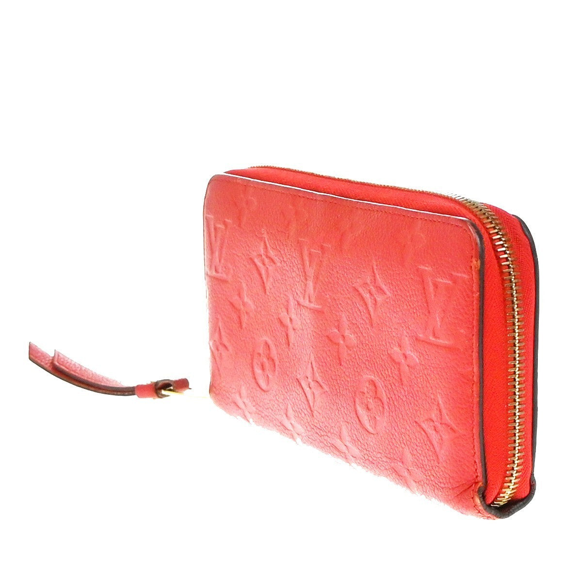 LOUIS VUITTON Zippy Wallet Long Wallet Monogram Empreinte Red M60737 62KP130