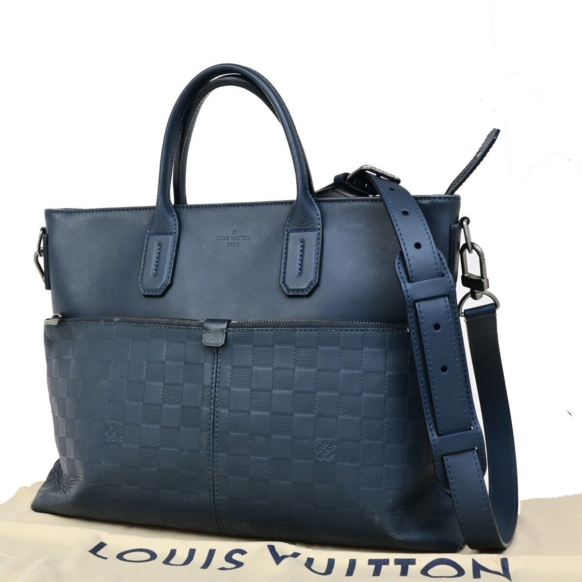 LOUIS VUITTON 7 Days A Week Briefcase Bag Damier Infini Cosmos N41567 74FB166