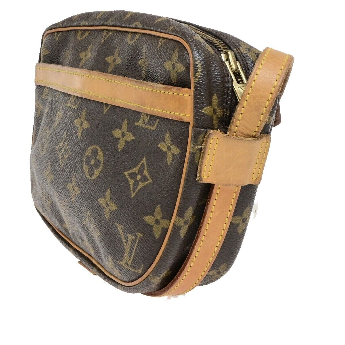 LOUIS VUITTON Jeune Fille PM Shoulder Bag Monogram Leather Brown M51227 31FB532