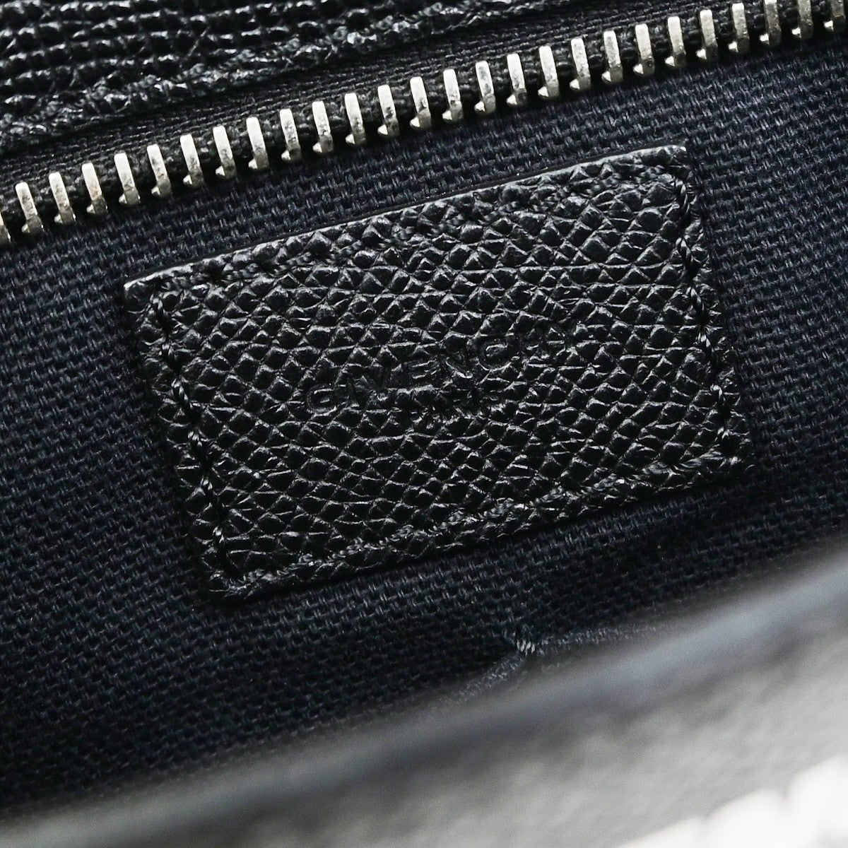 GIVENCHY Logo Shoulder Hand Bag Leather Black GHW Italy 32YJ267