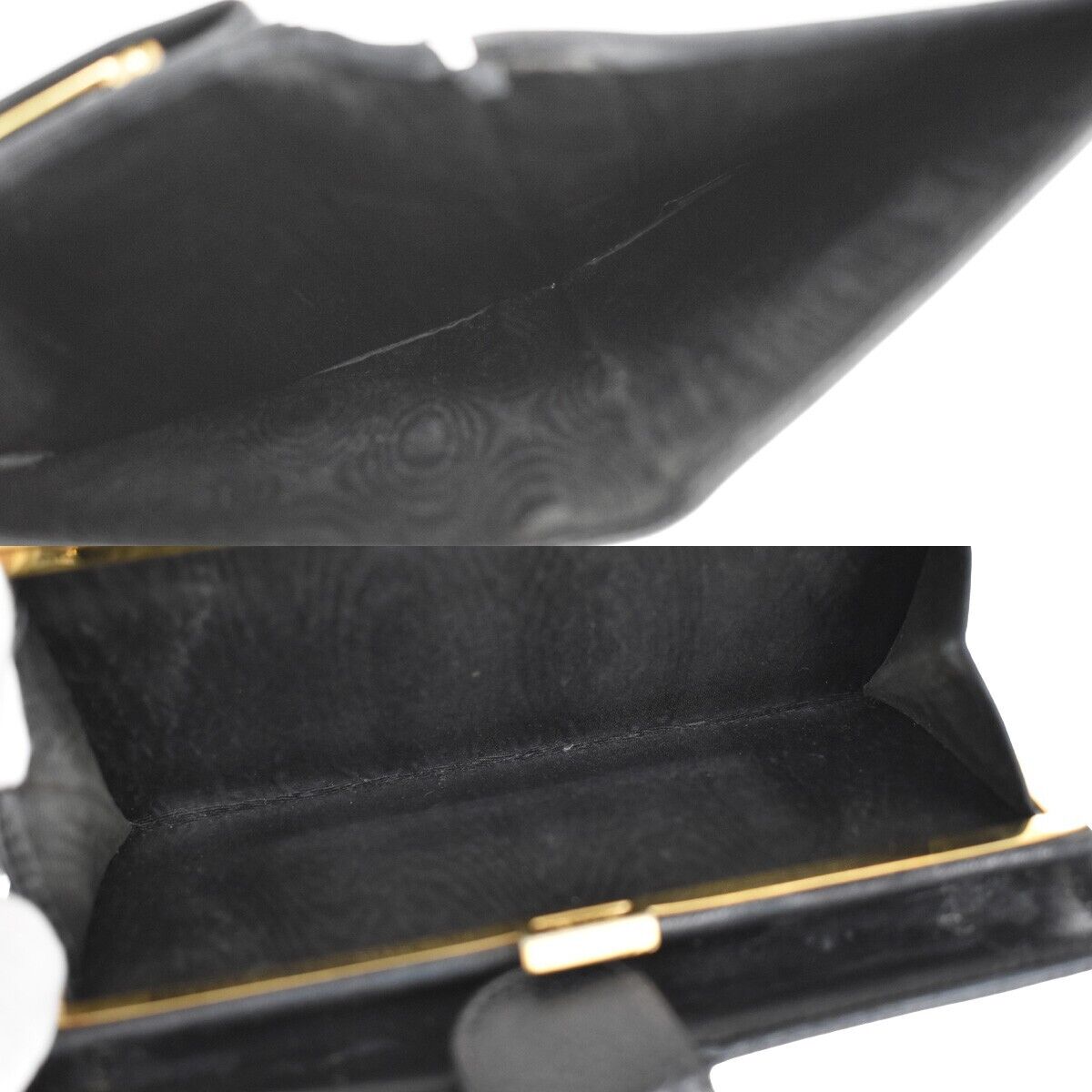 CHANEL CC Logo Long Bifold Wallet Purse Caviar Skin Leather Black GHW 61SH440